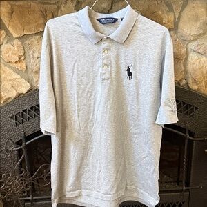 Ralph Lauren Polo Golf Texas Tech The Rawls Course gray with black polo rider ❤️